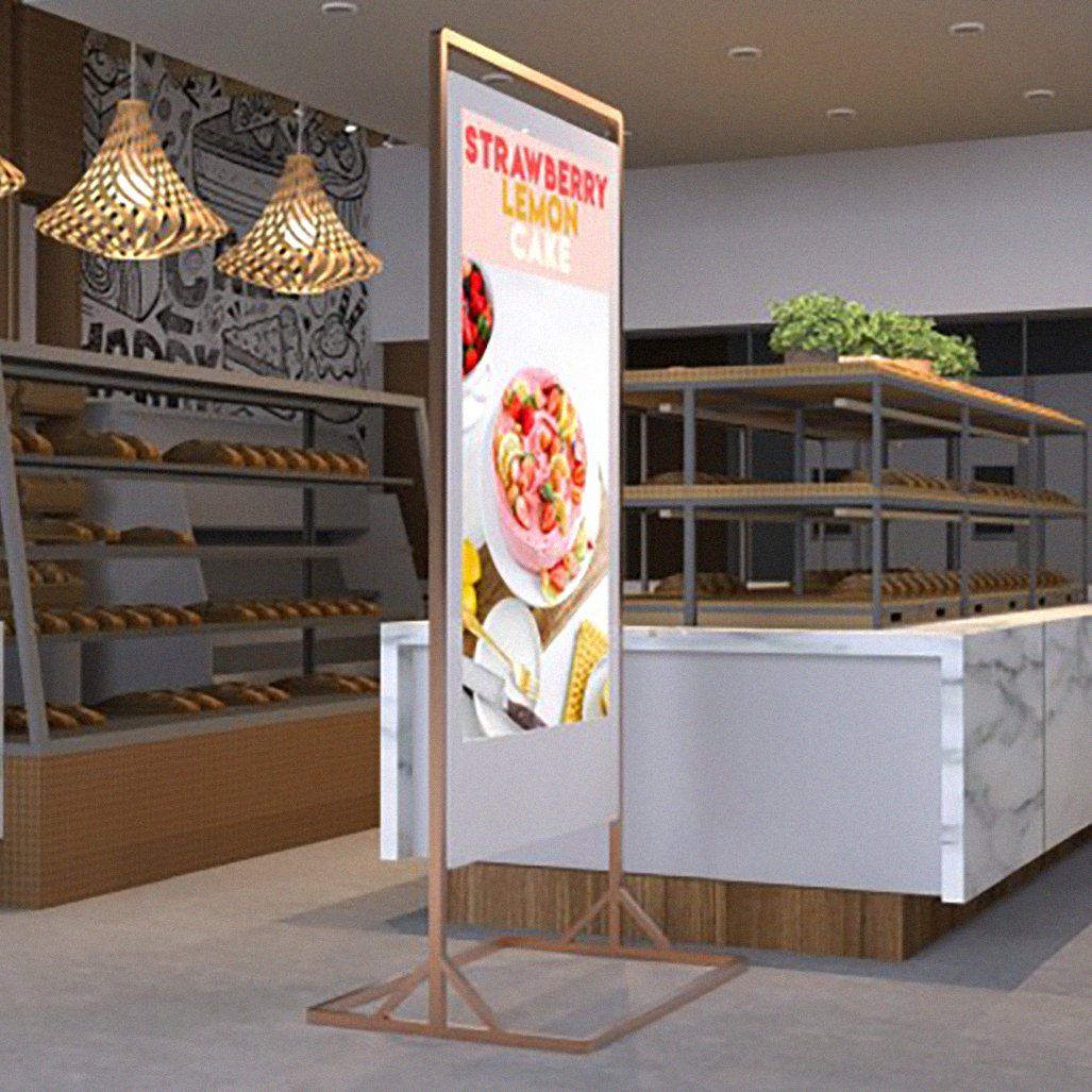 Slim stylish digital poster