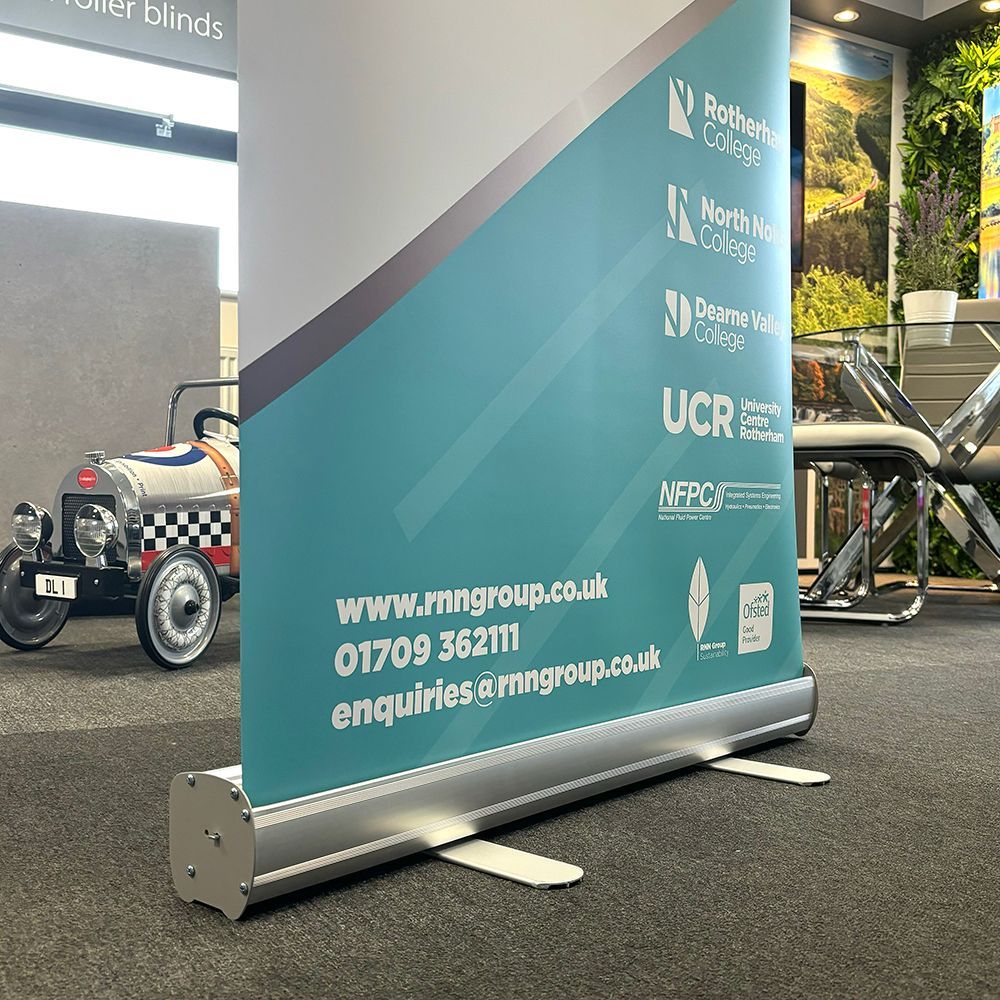 Grasshopper Roller Banner Close Up