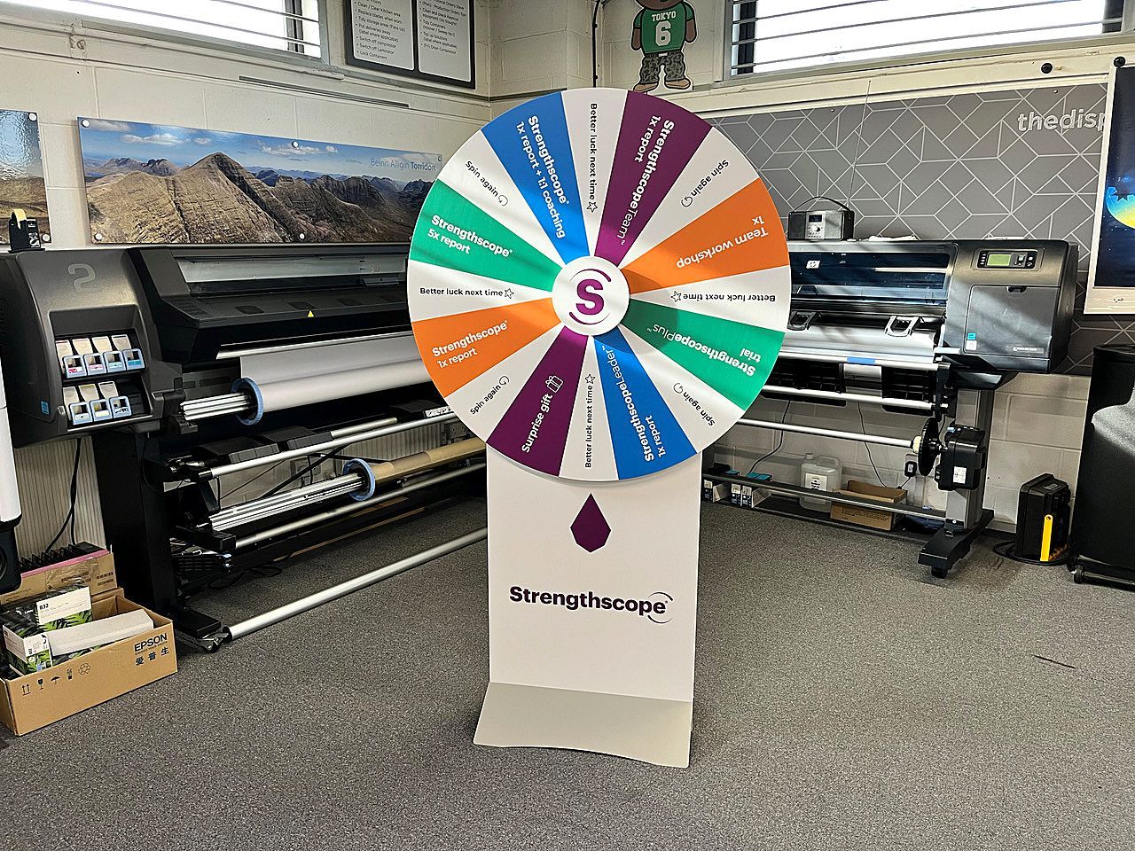 portable prize wheel