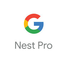 A google nest pro logo on a white background.