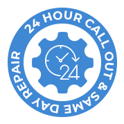 24 hour call out & same day repair