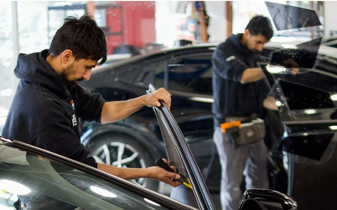professional window tinting installation