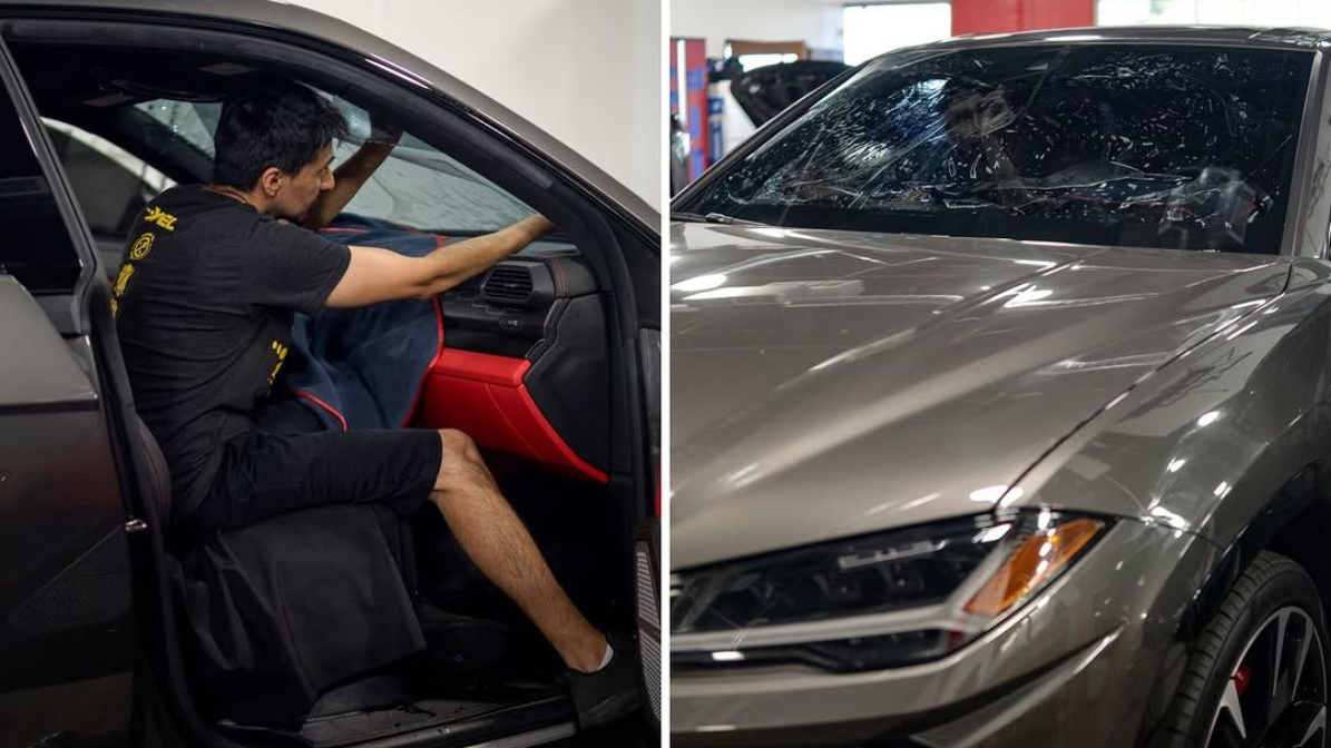 professional window tinting installation