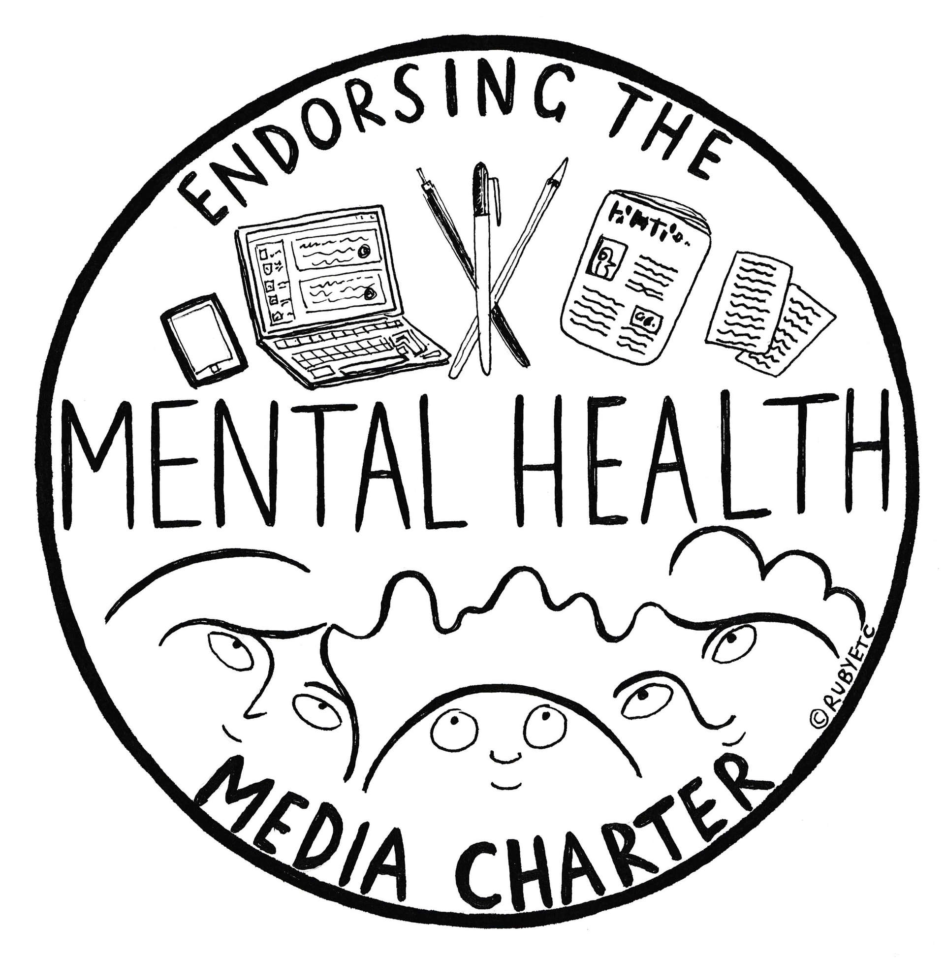 Mental Health  media charter stamp