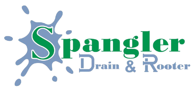 A logo for a company called spangler drain & rooter