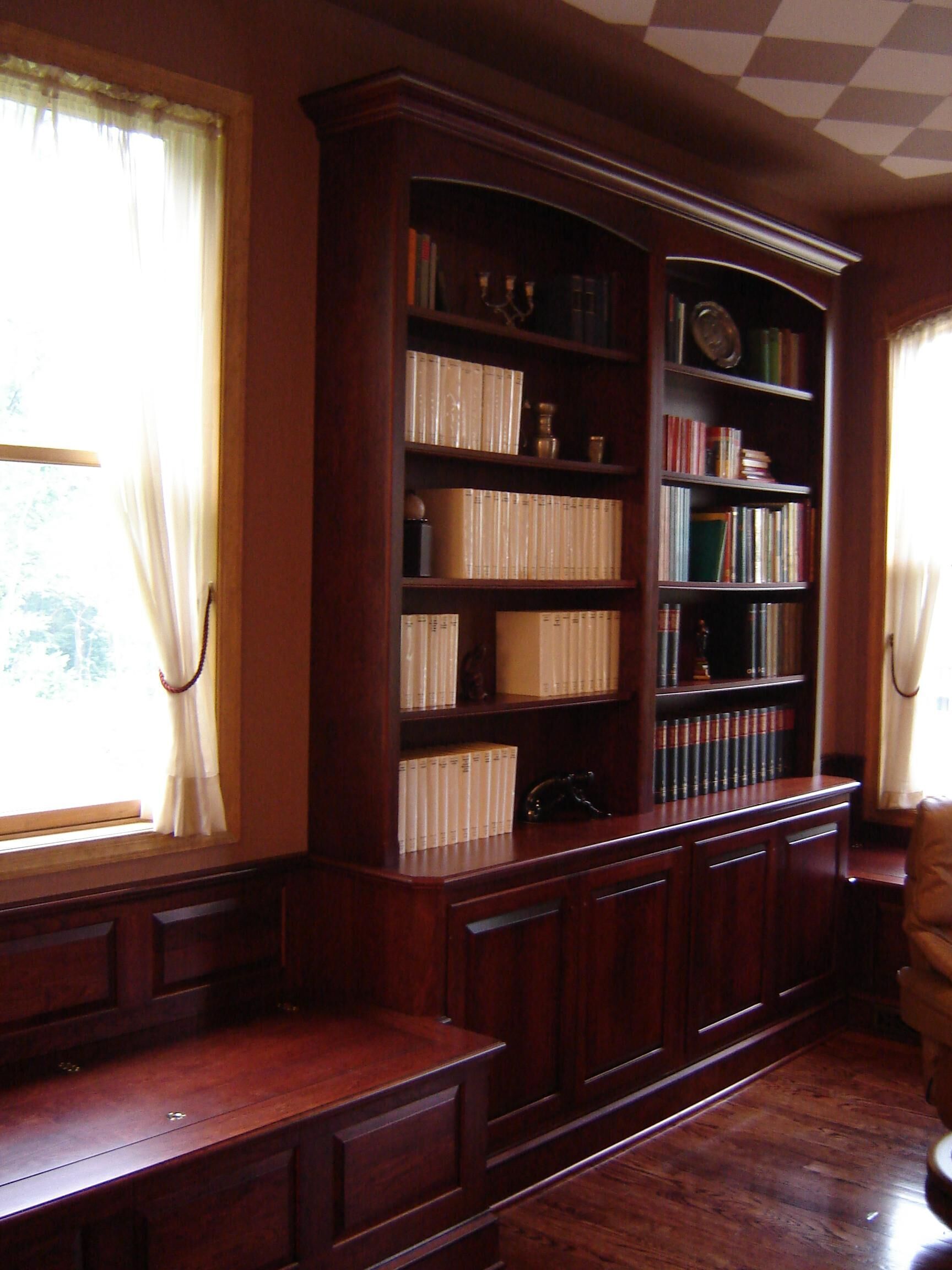 Custom Bookcases And Bookshelves Ny Nj Pa Odhner Fine Woodworking 4366