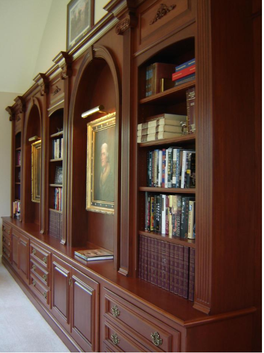 Custom Bookshelves Lehigh Valley, PA Odhner & Odhner Fine Woodworking