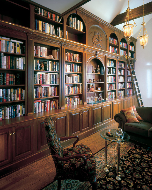 Custom Bookshelves Lehigh Valley, PA Odhner & Odhner Fine Woodworking