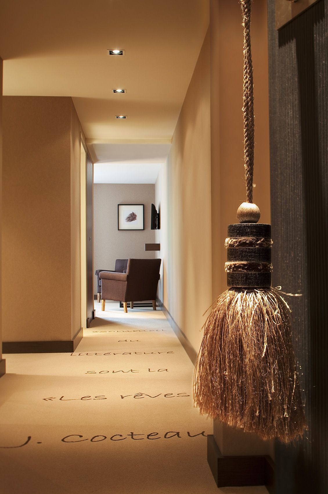 Chambre Plume proposée à l'hôtel restaurant situe en Val de Loire