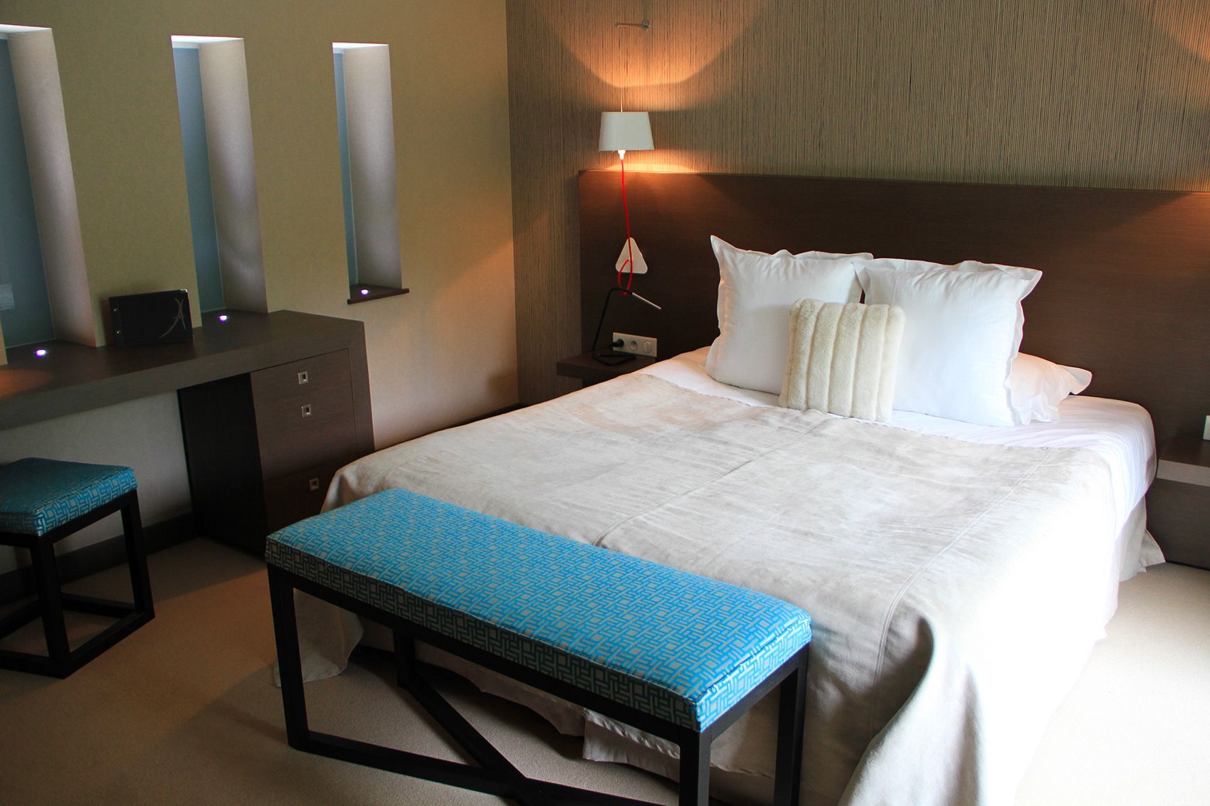 Chambre Plume proposée à l'hôtel restaurant situe en Val de Loire