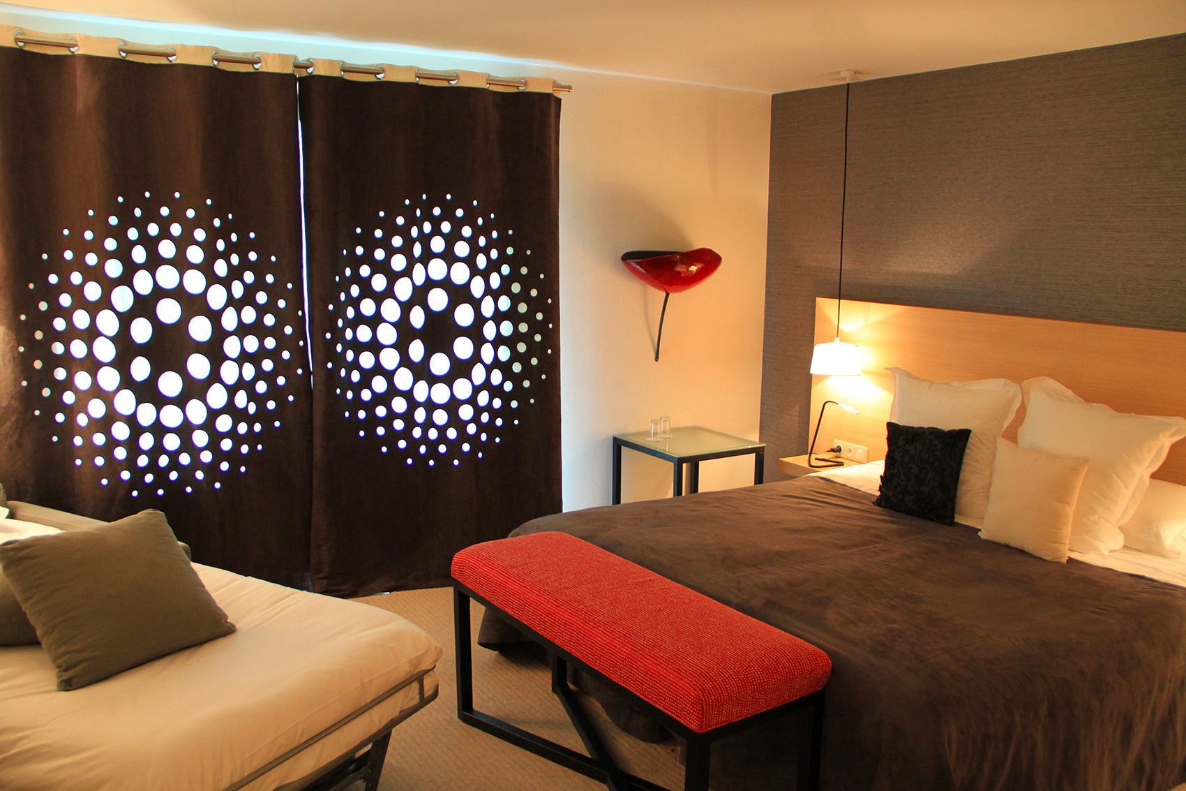 Chambre privilège Coquelicot proposée à l'hôtel restaurant situé en Val de Loire