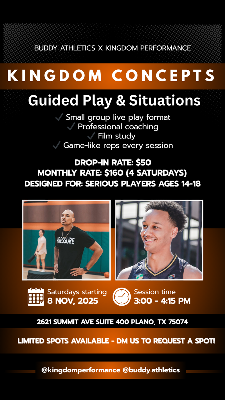 Basketball training flyer for 