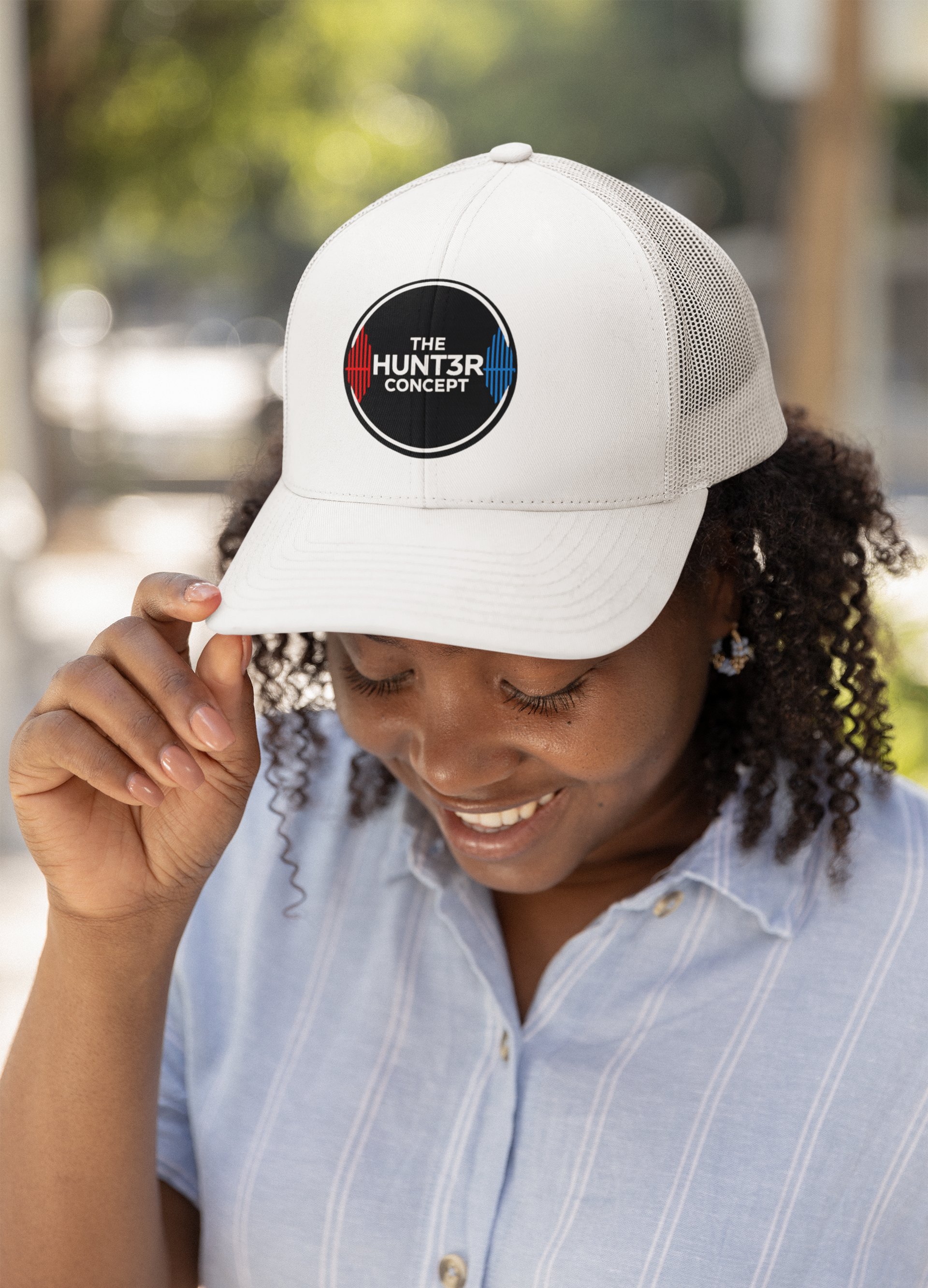 The Hunt3r Concept Trucker Hat- White