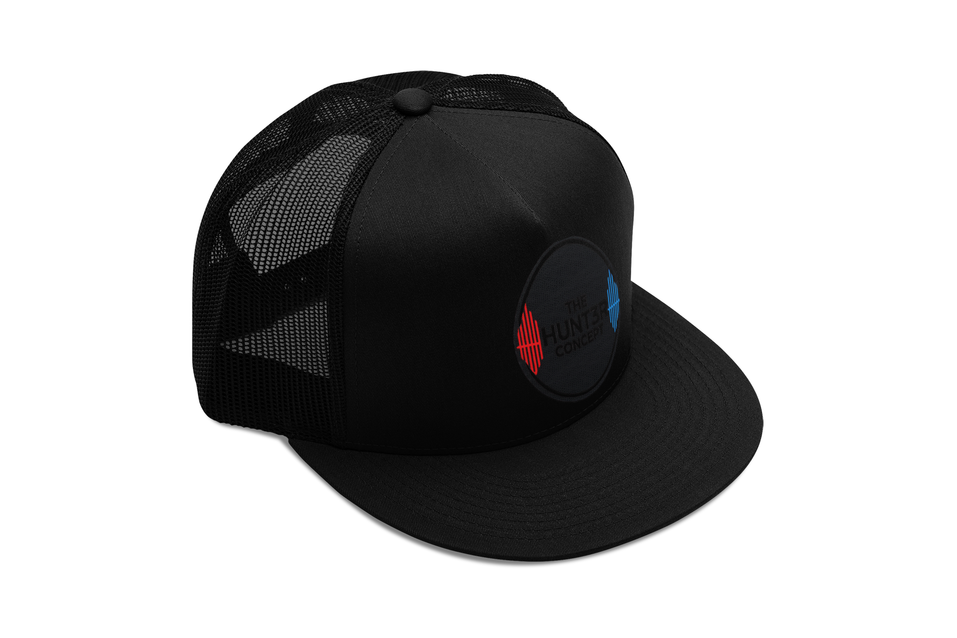 The Hunt3r Concept Trucker Hat- Black Stealth
