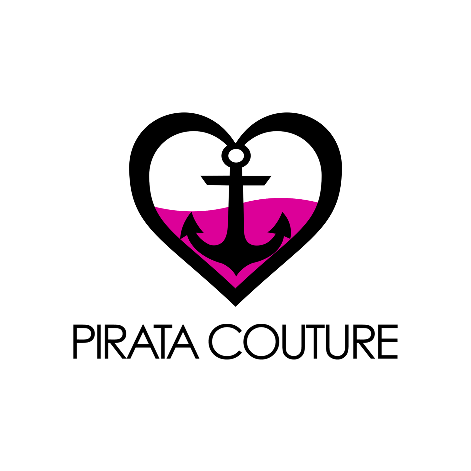 Pirata Couture Pink and Black Logo