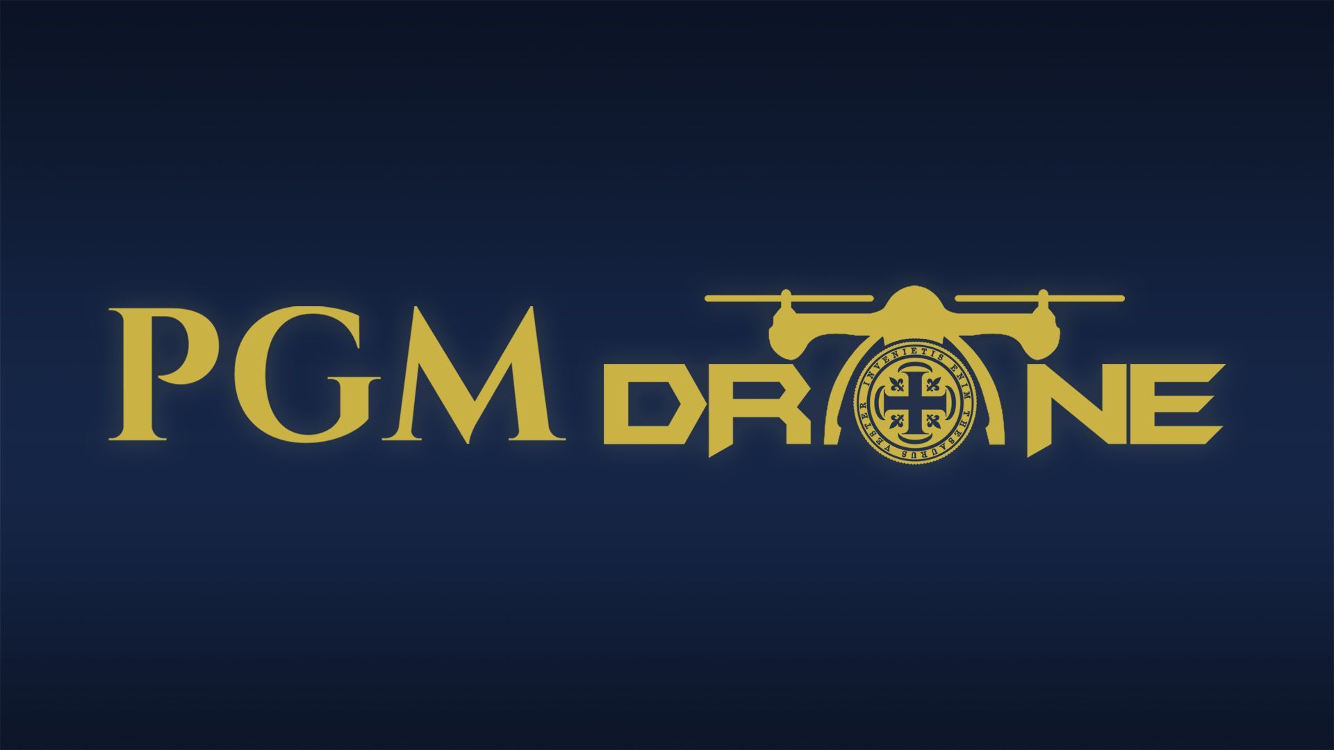 a logo for a company called pgm drone