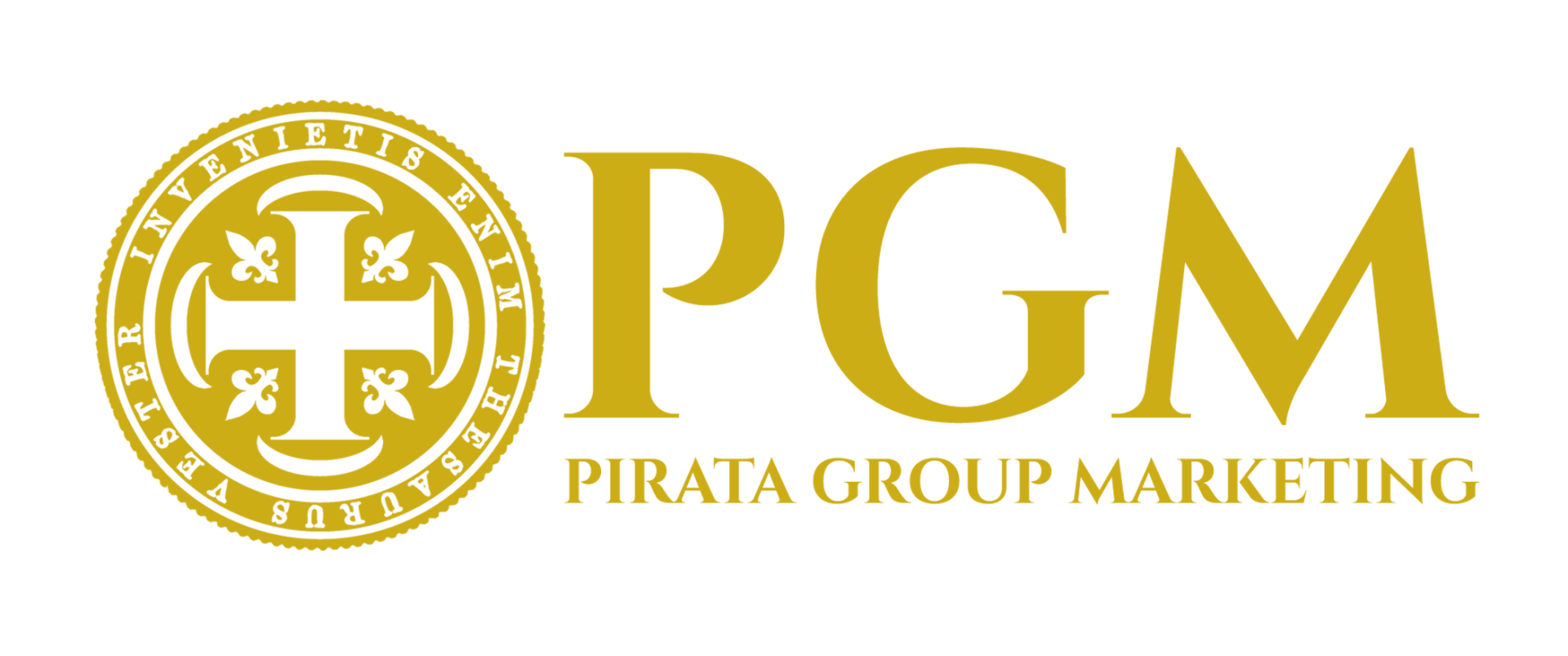 A logo for a company called pirate group marketing