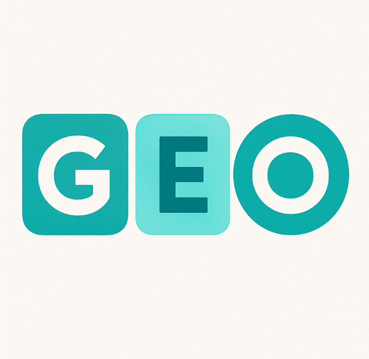 GEO acronym graphic for AI search and optimisation article.