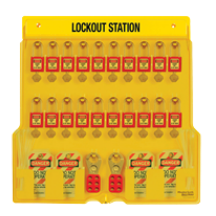1484BP410 20-Padlock Covered Station