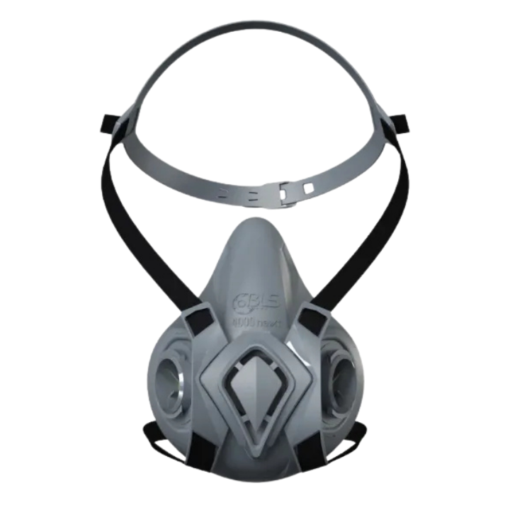 BLS4000S Half Mask Respirator, Silicone, Dual Cartridge