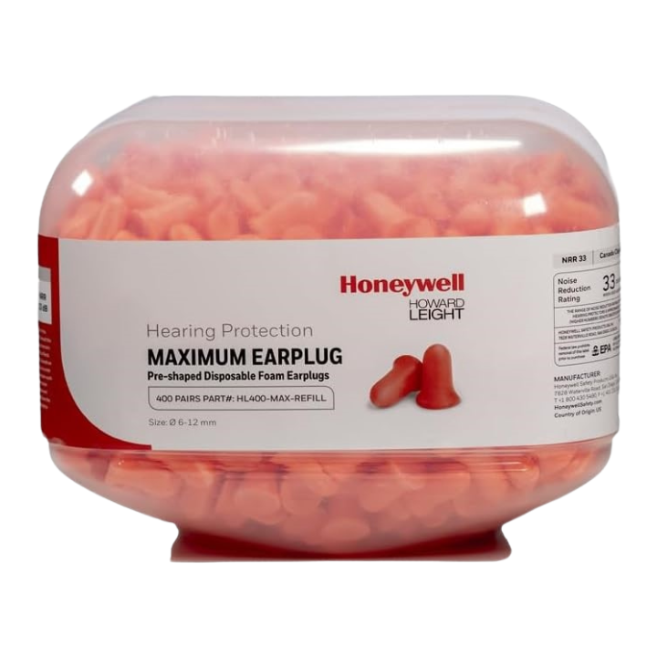 HL400MAX Pre-Shaped Disposable Foam Earplugs Refill