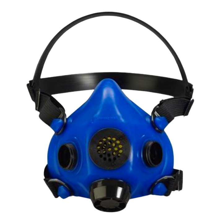 RU85001 Half Face Respirator w/ Speaking Diaphragm, Silicone, Dual Filter