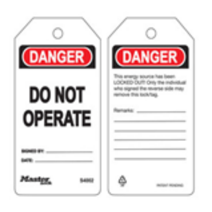 S4002 Safety Tag (Danger Do Not Operate)