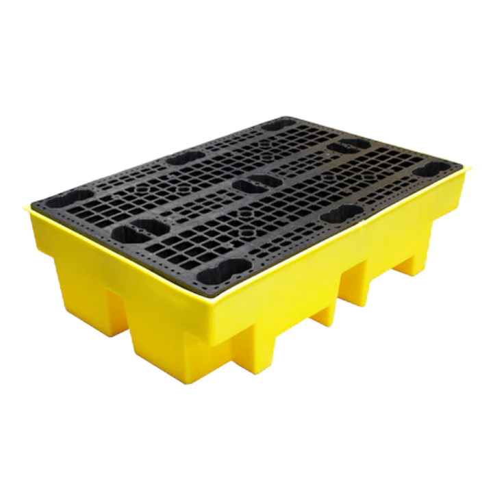 TSSBP2 - 2-Drum Spill Pallet (Spill Containment Pallets & Deck)
