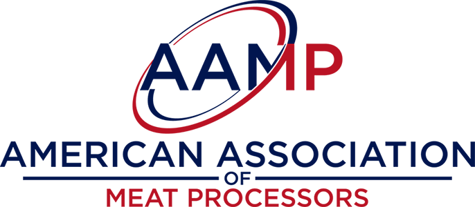 The logo for the american association of meat processors