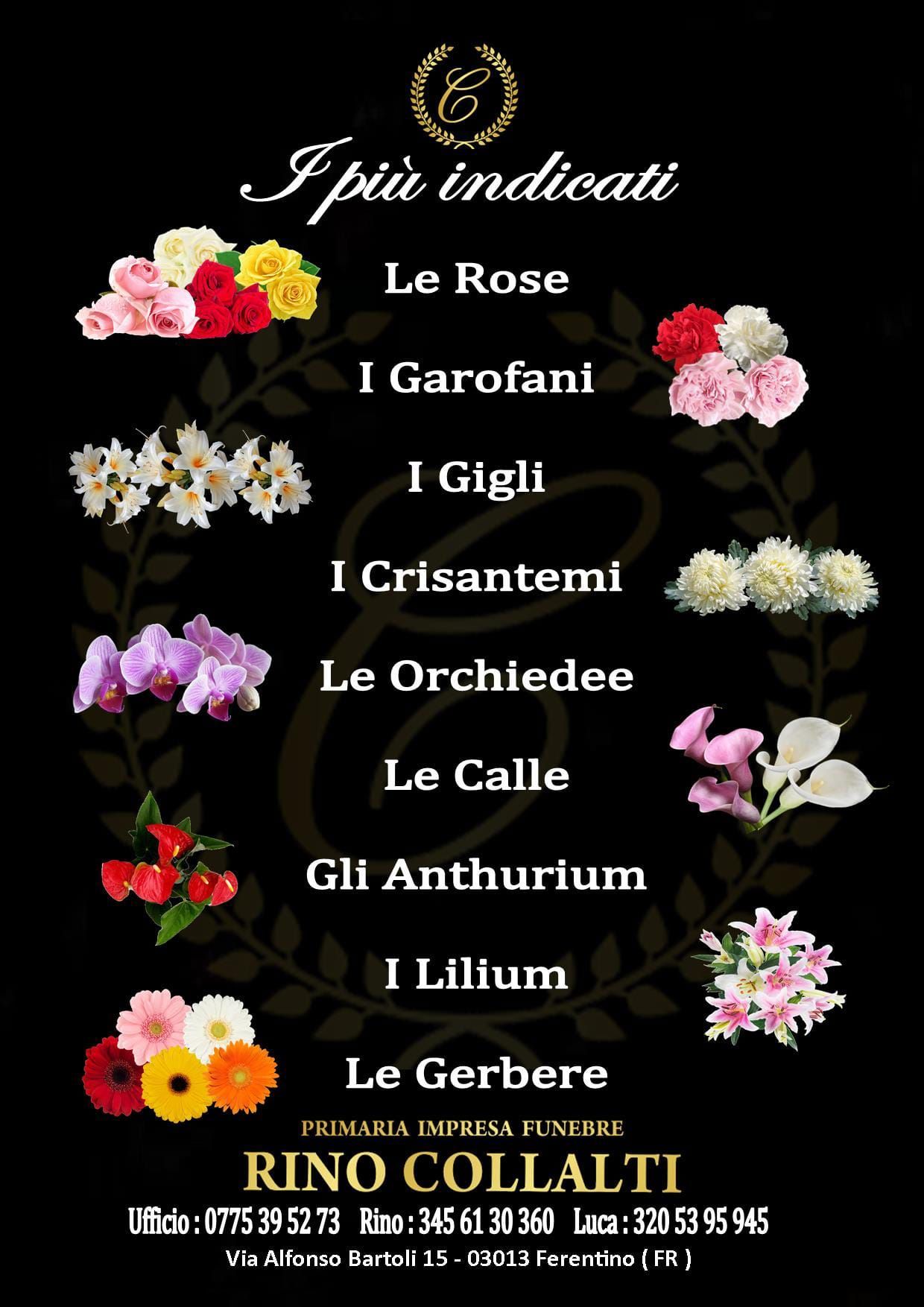 fiori per funerali