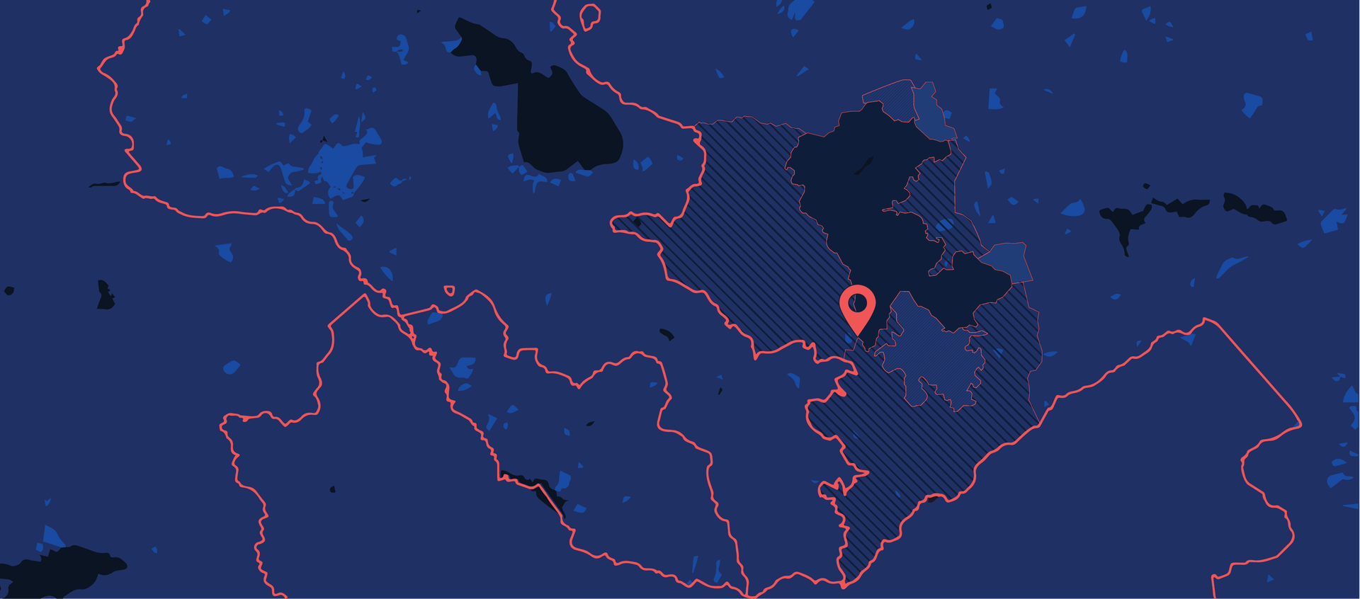 Map of Azerbaijan in blue with a location marker in red.