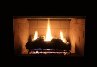 Gas Logs —  Fireplace with Gas Logs in Savannah, GA