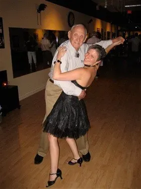 Old Man With A Woman Wearing Dress — New Castle, DE — The Ballroom By Bill Team