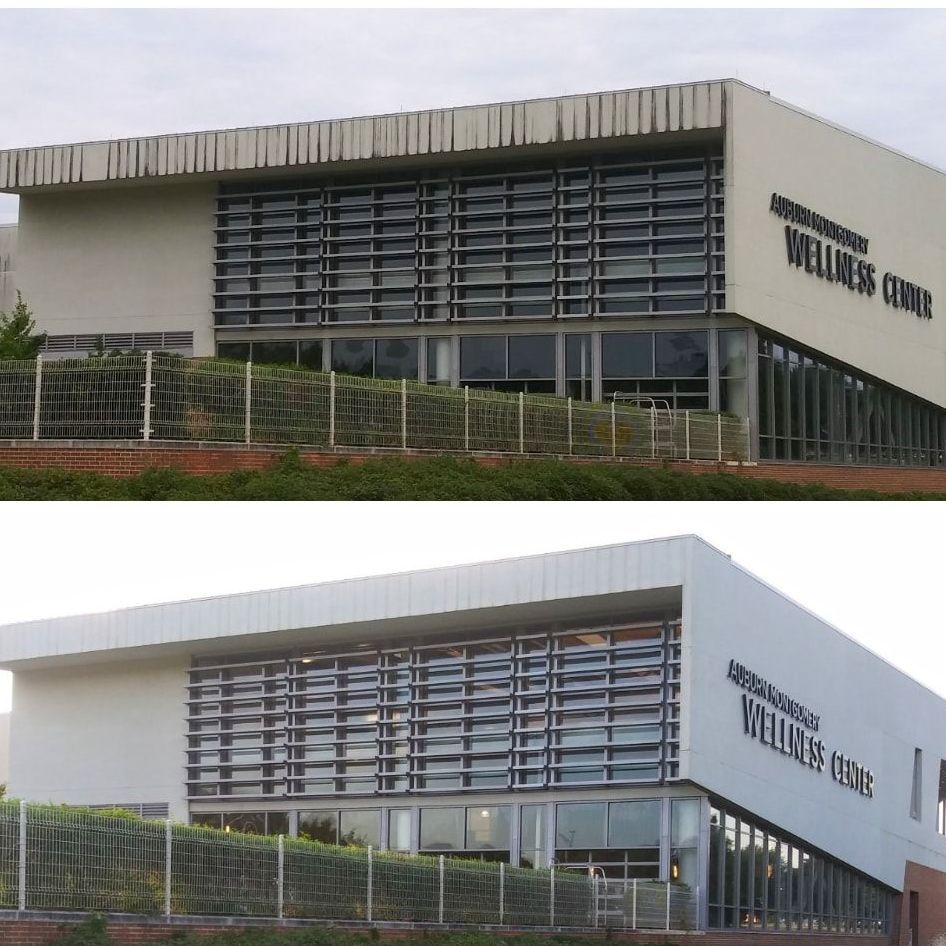 a building with the word wellness on it