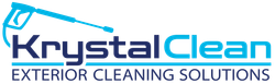 The logo for krystal clean exterior cleaning solutions
