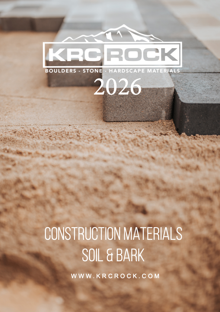 KRC Construction Materials Soils and Bark Catalog Cover