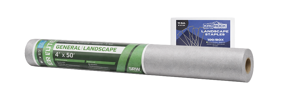 Landscape fabric and staples