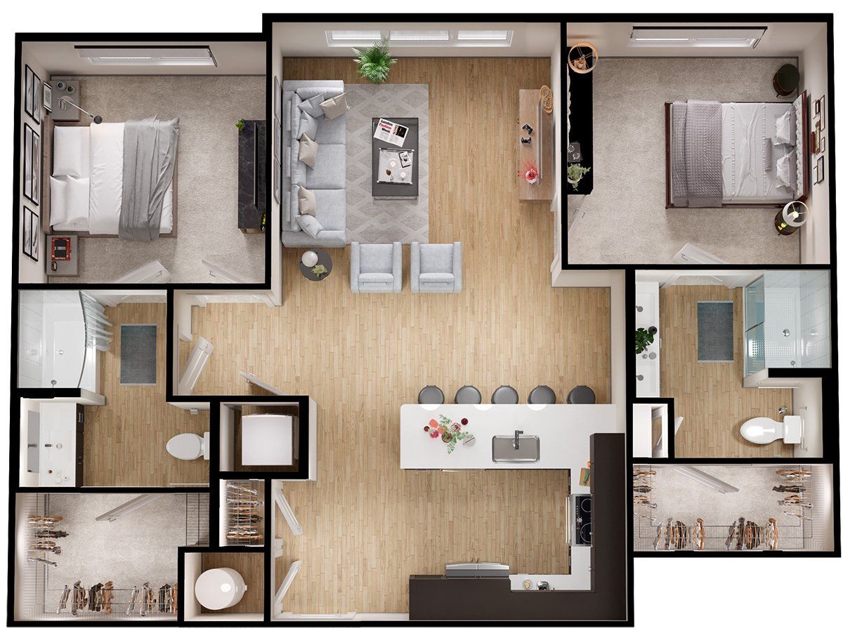 Unit B3 Floorplan