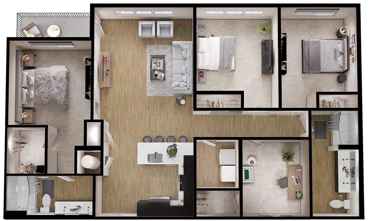 Unit CD1 Floorplan