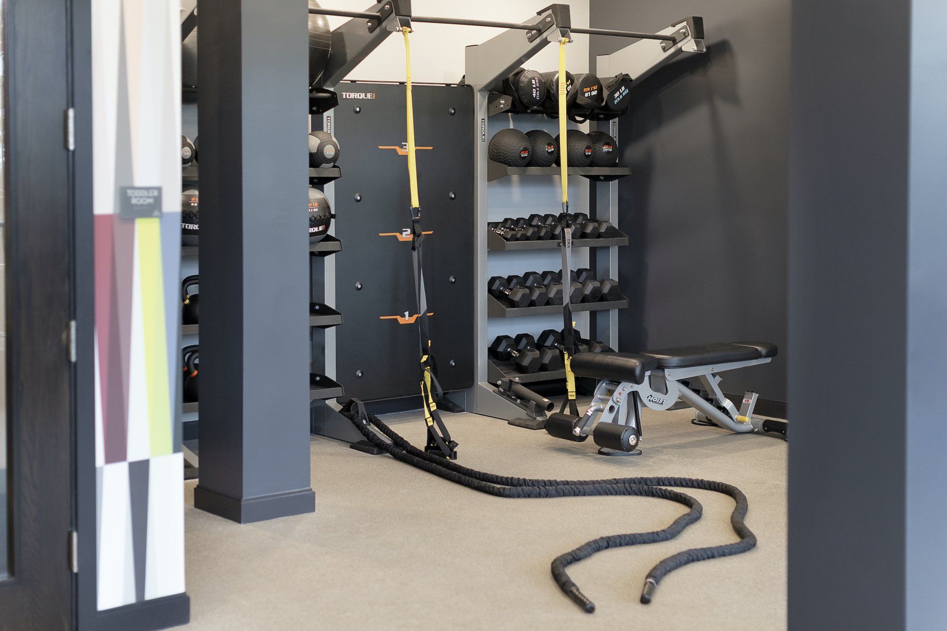 One of Two Modern Fitness Centers
