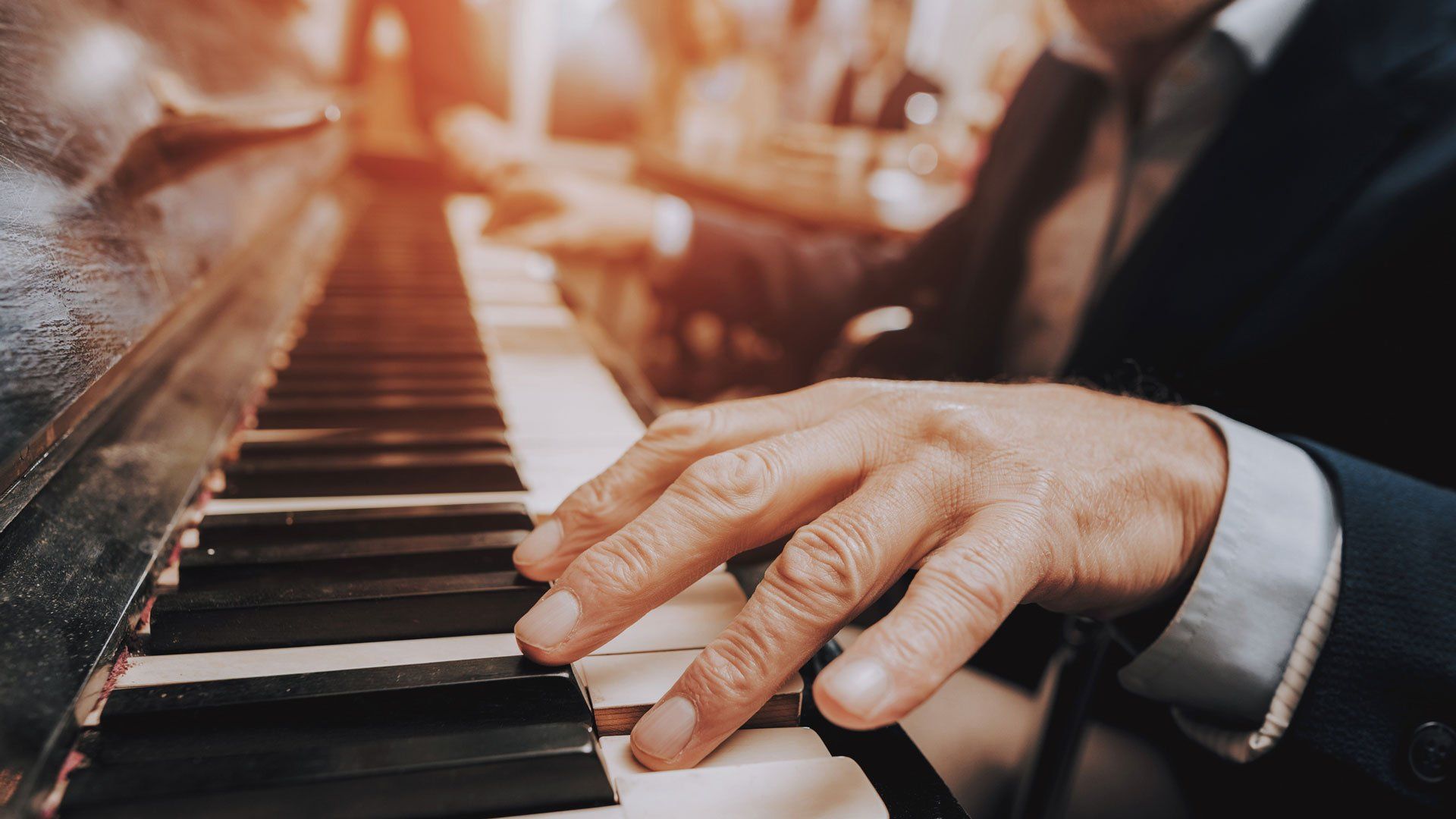 Old Hands Playing Piano — Jenkintown, PA — Ken Coleman's Piano Service