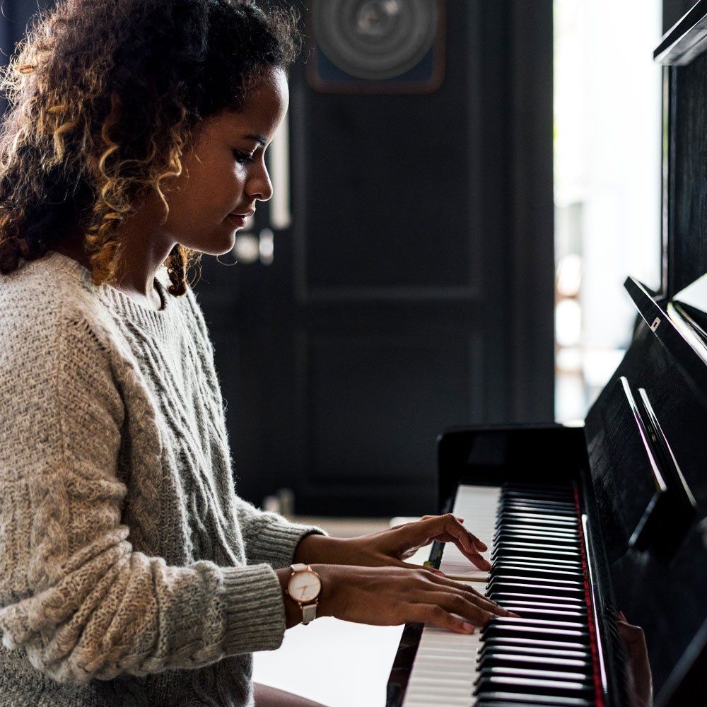 Teenager Playing Piano — Jenkintown, PA — Ken Coleman's Piano Service