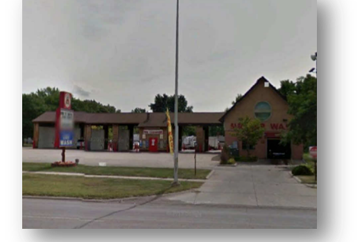 A Picture Of A Gas Station And A Car Wash