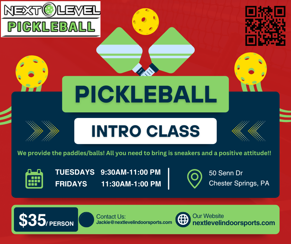 A pickleball intro class is being offered for $ 35 per person