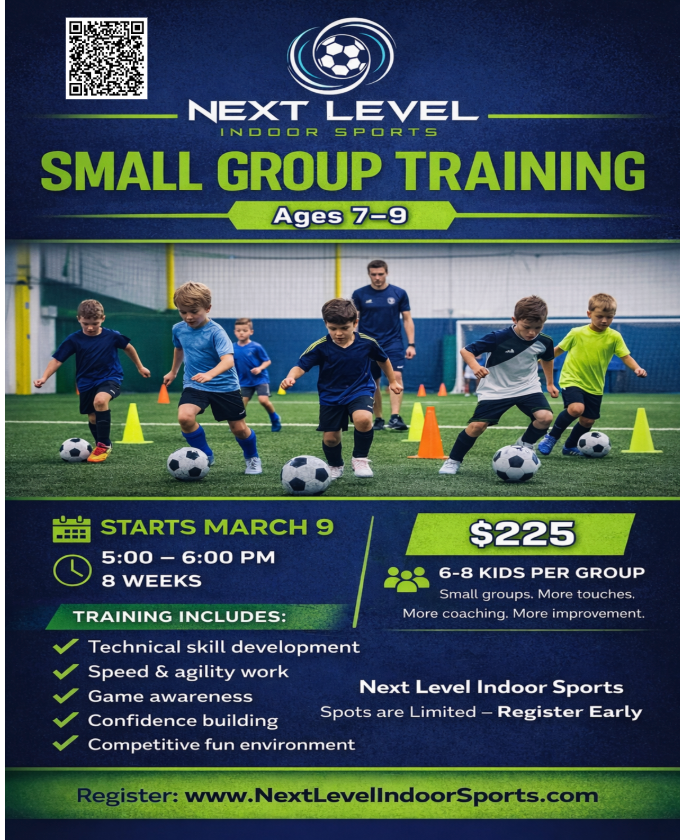 A poster for a soccer game between goalkeepers and strikers.