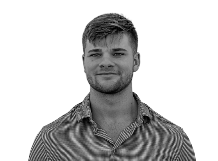 Black and White Photo of Founder Morghan Jabusch