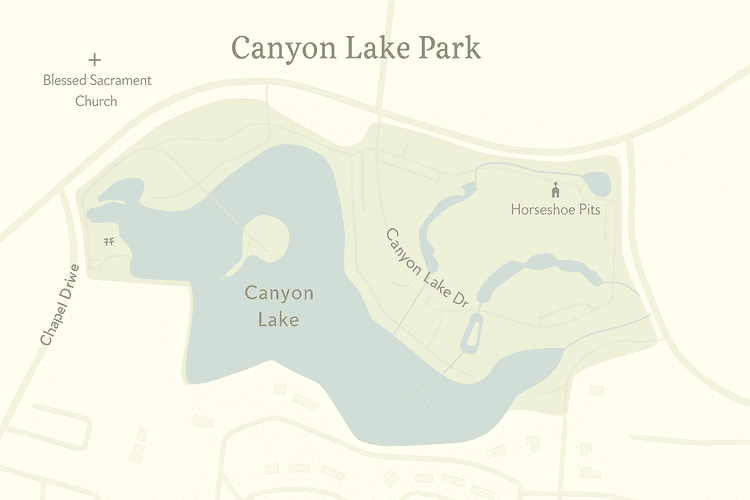 Canyon Lake Park SD map
