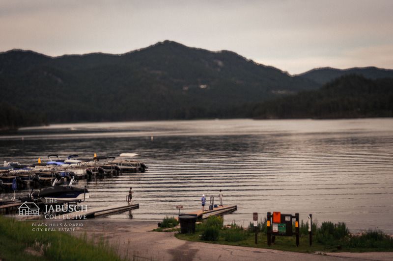Fishing at the docks at Sheridan Lake