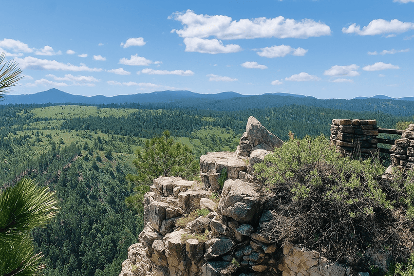 Rapid City SD mountain top view