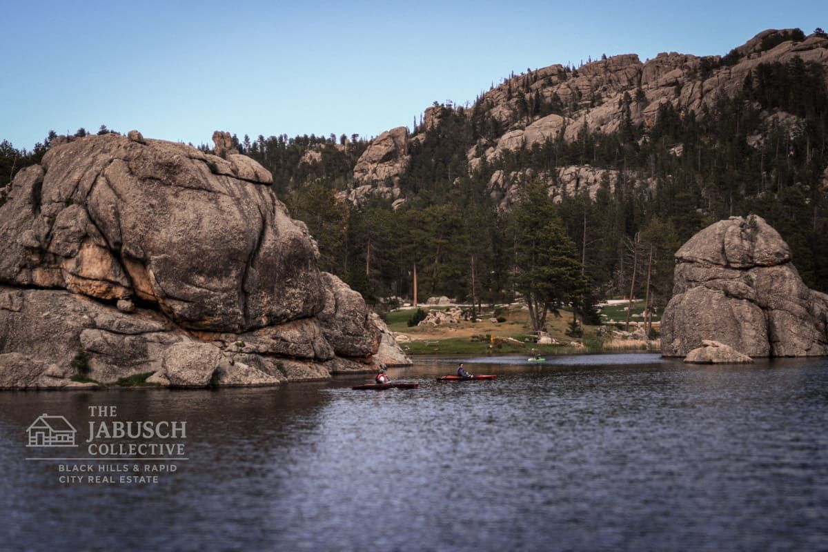 rock structure at Sylva Lake in Custer State Park